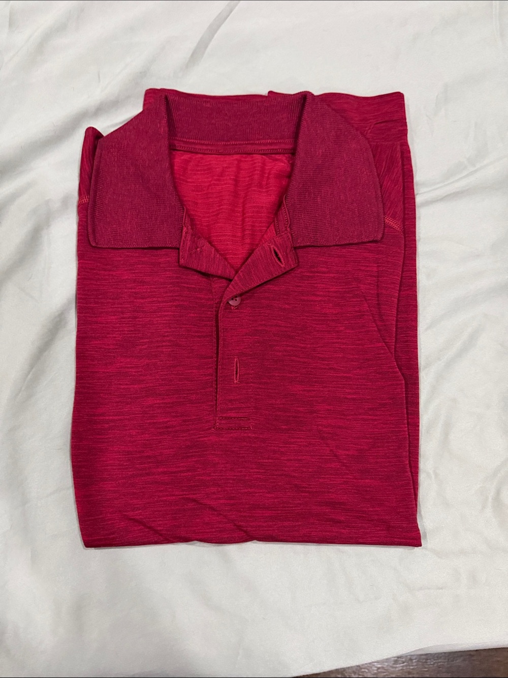 Lululemon men’s metal vent tech polo shirt small red